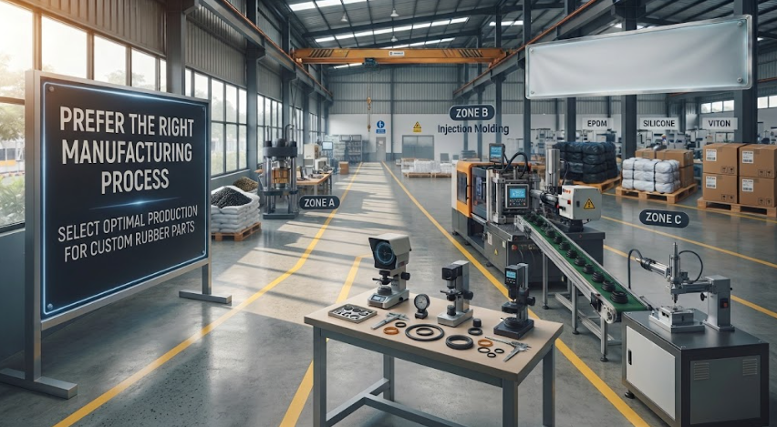 Right Manufacturing Process for Custom Rubber Parts